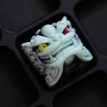 keycaps artisan stile cinese drago bianco in scatola