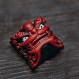 keycaps artigianali stile cinese drago rosso