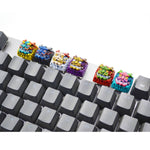 Artisan Keycaps Asian Dragon su una tastiera meccanica