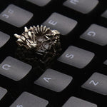 Keycaps Artisan Skeleton Dragon - Argento - Industrie Keycaps