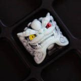 keycaps artigianali stile cinese drago bianco