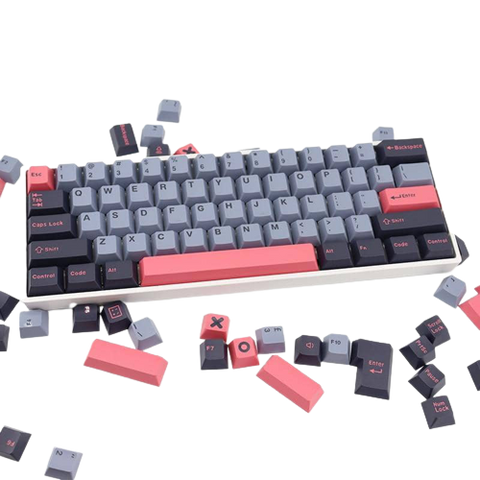 Keycaps 8008 - Rosa e grigio