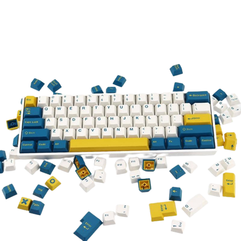 Kit de keycaps Merlin en vrac sur un clavier